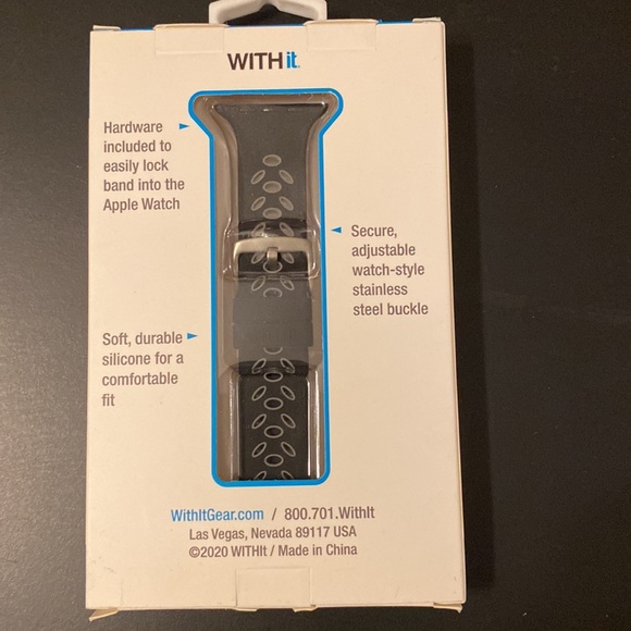 Sport Silicone Apple Watch Band - Picture 2 of 2